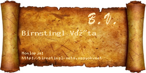 Birnstingl Véta névjegykártya